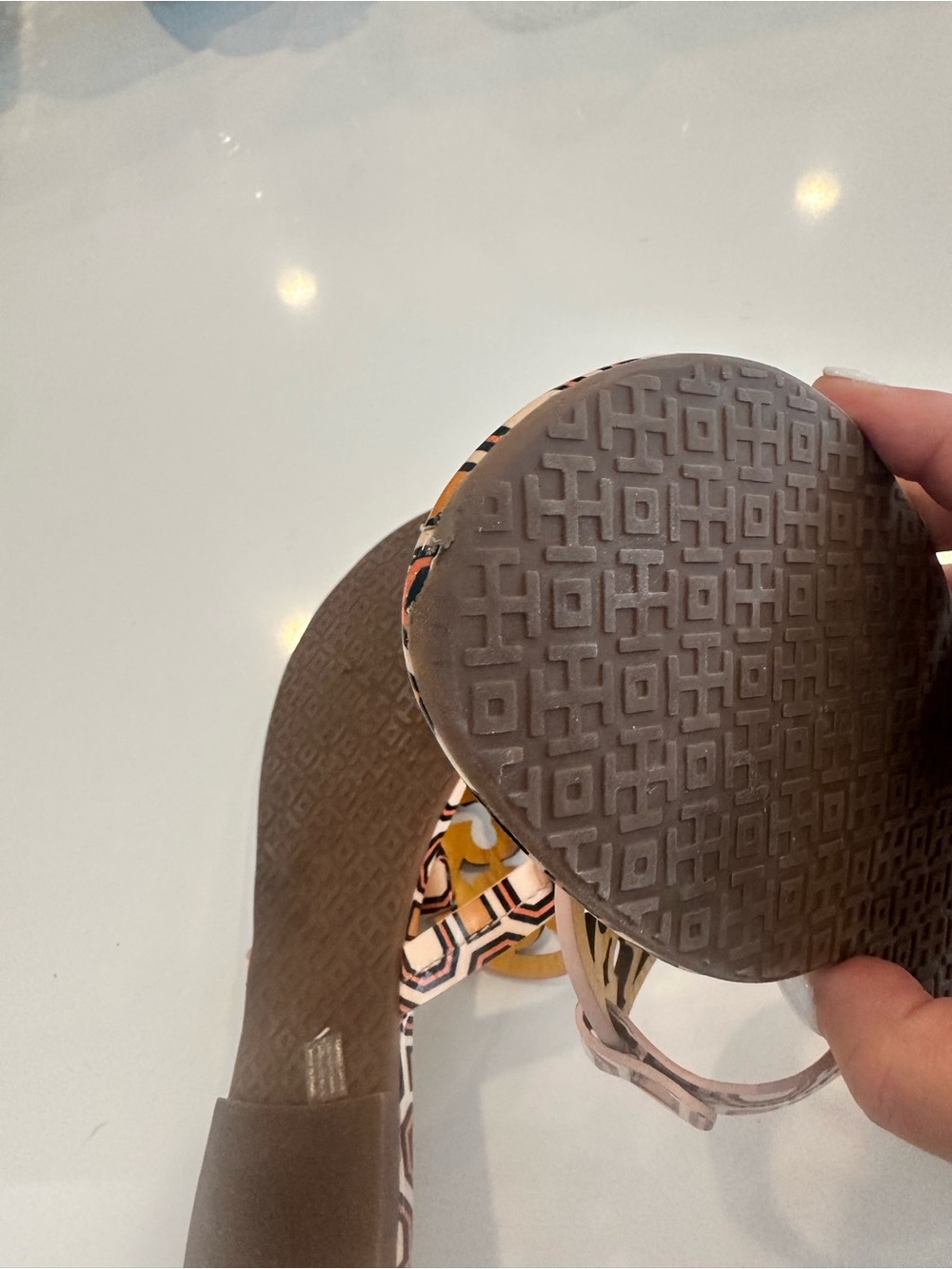Tory Burch Patterned Miller Sandals - Picture 3 of 5